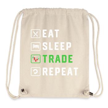Geld Finanzen Aktien Trading Bitcoin Kapital - Stanley/Stella recycelter Gym Bag - Naturweiß - Vorne