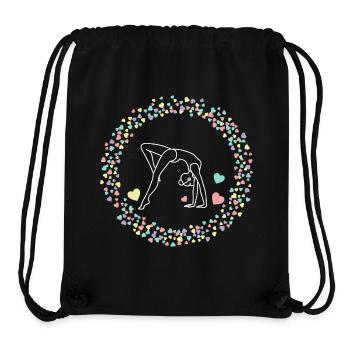 Turnen Gymnastik Turnerin Akrobatik Geschenk - Stanley/Stella recycelter Gym Bag - Schwarz - Vorne