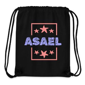 Asael Asael - Sac à cordon recyclé Stanley/Stella - noir - Devant