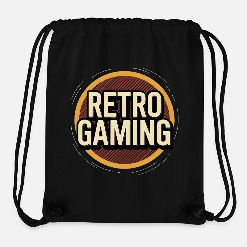 Retro Gaming - Stanley/Stella Recycled Gym Bag - black