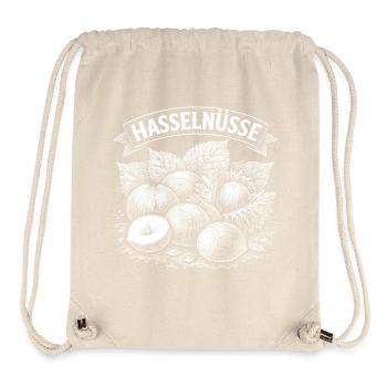 Haselnüsse Banner Illustration - Stanley/Stella recycelter Gym Bag - Naturweiß - Vorne