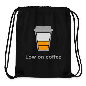 Wenig Kaffee - Stanley/Stella recycelter Gym Bag - Schwarz - Vorne