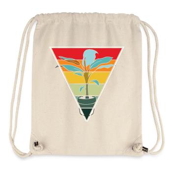 Vintage Plant Lover Plants Succulent Flower - Stanley/Stella Recycled Gym Bag - natural - Front