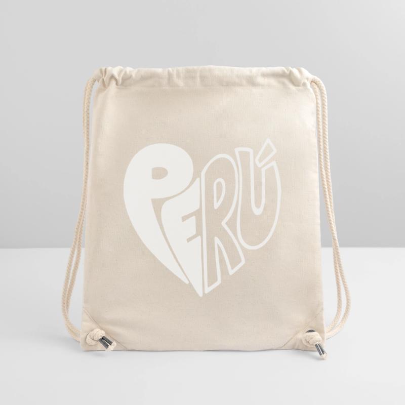 Peru Hand Drawn Logo - Color Variable Stanley/Stella Recycled Gym Bag