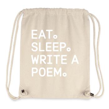 Eat Sleep Write a Poem - Stanley/Stella Recycled Gym Bag - natural - Front