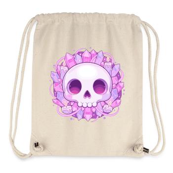 Kristallskull mit Kristallen - Stanley/Stella recycelter Gym Bag - Naturweiß - Vorne