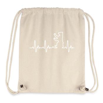 Berlin Herzschlag Bär - Stanley/Stella recycelter Gym Bag - Naturweiß - Vorne