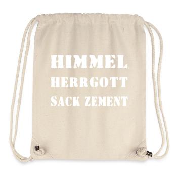 Himmel Herrgott Sack Zement - Stanley/Stella recycelter Gym Bag - Naturweiß - Vorne