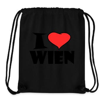 I love wien - Stanley/Stella recycelter Gym Bag - Schwarz - Vorne