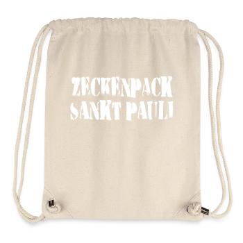 Zeckenpack St. Pauli - Stanley/Stella recycelter Gym Bag - Naturweiß - Vorne