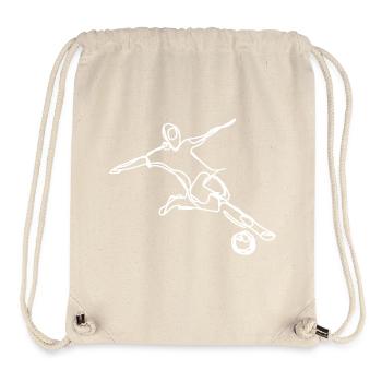 Fußballspieler - Stanley/Stella recycelter Gym Bag - Naturweiß - Vorne