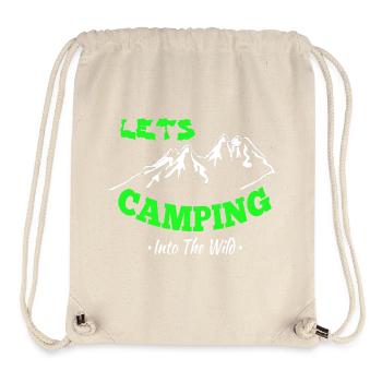 Camping Zelten Erlebnis in der Wildnis - Stanley/Stella recycelter Gym Bag - Naturweiß - Vorne