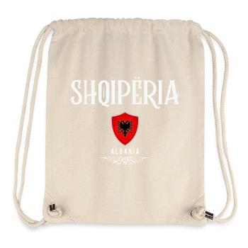 Albanian Pride, Albanian Flag - Stanley/Stella Recycled Gym Bag - natural - Front