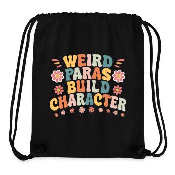 Weird Paras Build Charakter Paraprofessionelle Gans - Stanley/Stella recycelter Gym Bag - Schwarz - Vorne