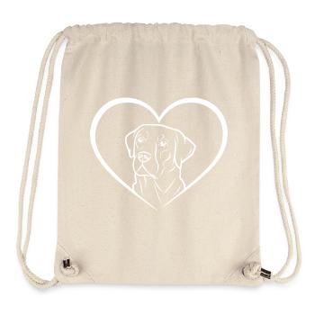 Labrador Retriever Art Dog - Stanley/Stella Recycled Gym Bag - natural - Front