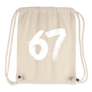 67 White Paint - Stanley/Stella Recycled Gym Bag - natural - Front