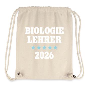Biology Teacher 2026 Biology Teacher Biology Biology Teacher - Stanley/Stella Recycled Gym Bag - natural - Front