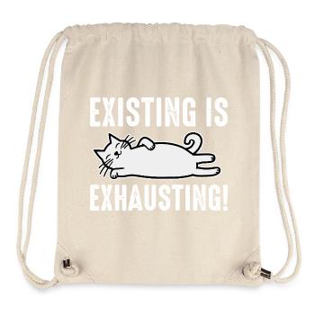 Existing Is Exhausting - Stanley/Stella Recycled Gym Bag - natural - Front