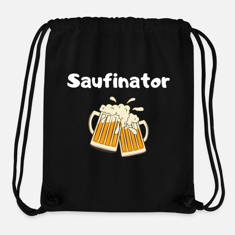 Saufinator - Stanley/Stella recycelter Gym Bag - Schwarz