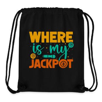 Bingo Game Where Is My Jackpot Bingo - Stanley/Stella Recycled Gym Bag - black - Front