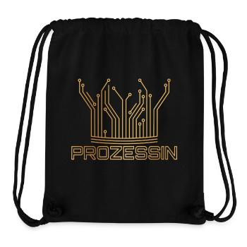 Prozessin - Prozessor trifft Prinzessin  - Stanley/Stella recycelter Gym Bag - Schwarz - Vorne