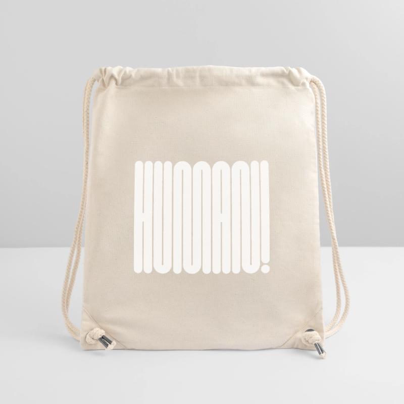 HUMAN! Bold Geometric Typography Statement Stanley/Stella Recycled Gym Bag