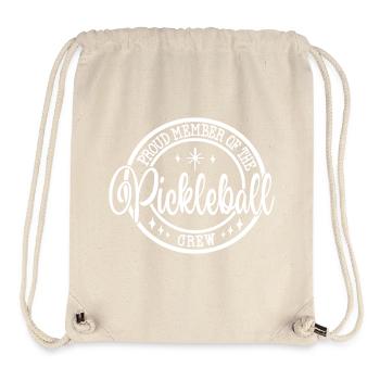 Proud Pickleball Crew Emblem Sport Geschenk - Stanley/Stella recycelter Gym Bag - Naturweiß - Vorne