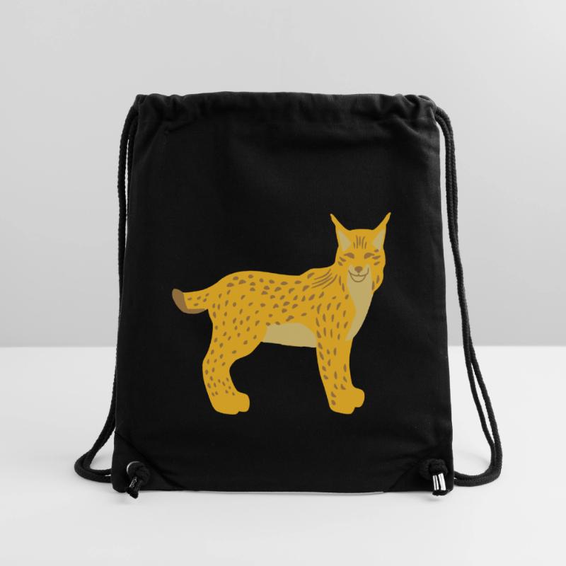 Lynx head front vector Stanley/Stella Recycled Gym Bag