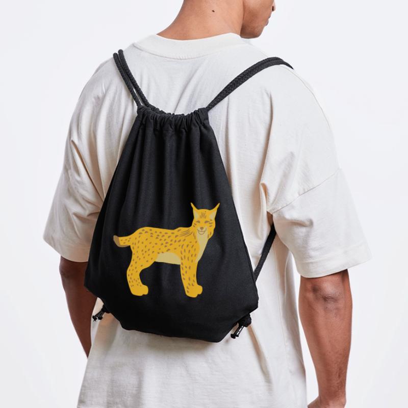 Lynx head front vector Stanley/Stella Recycled Gym Bag