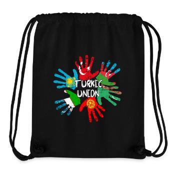 Turkic Union - Stanley/Stella recycelter Gym Bag - Schwarz - Vorne