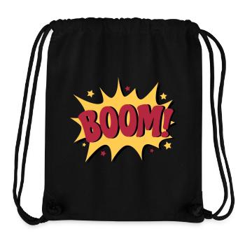 Boom - Stanley/Stella recycelter Gym Bag - Schwarz - Vorne