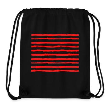 Red, design and contemporary -Kook Art - Stanley/Stella Recycled Gym Bag - black - Front