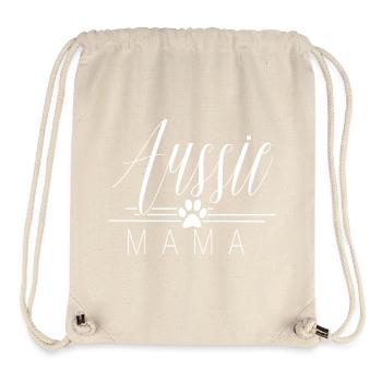 Australian Shepherd Aussie mom - Stanley/Stella Recycled Gym Bag - natural - Front