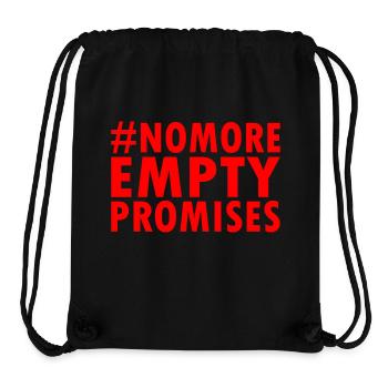 no more empty promises - Stanley/Stella Recycled Gym Bag - black - Front