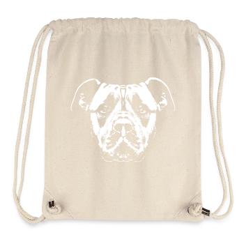 Dog / Head / White / Faithful - Stanley/Stella Recycled Gym Bag - natural - Front