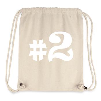 #2 - Sac à cordon recyclé Stanley/Stella - blanc naturel - Devant