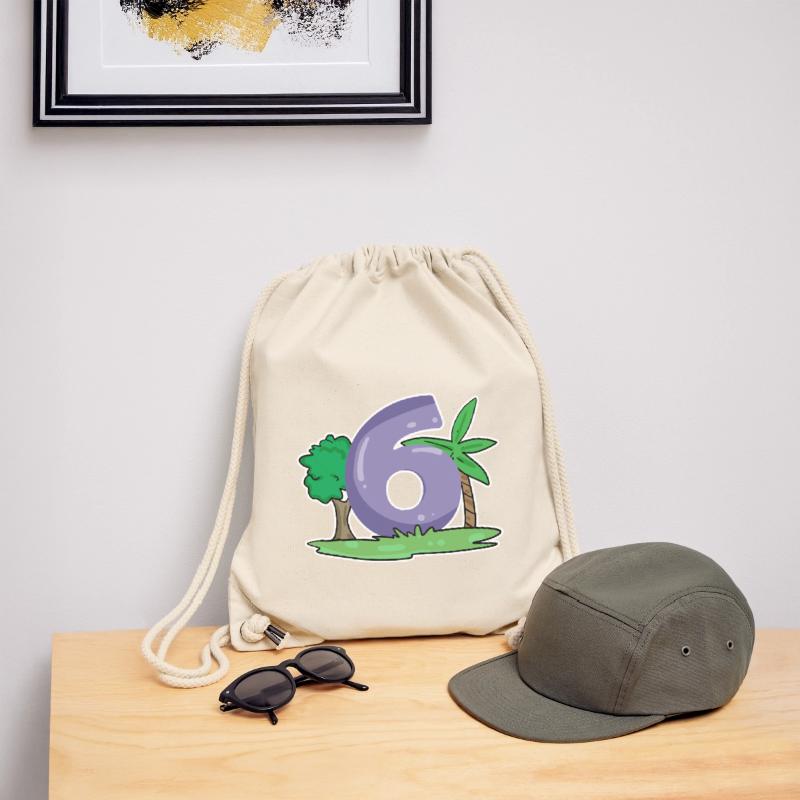 Number 6 Pattern Stanley/Stella Recycled Gym Bag