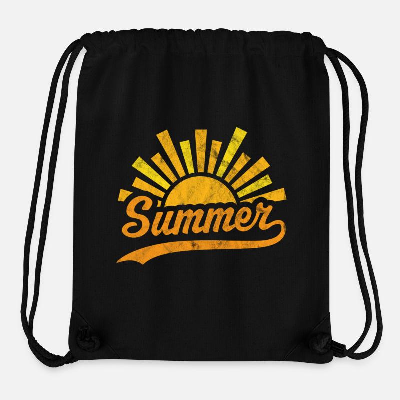 Sommersonne - Stanley/Stella recycelter Gym Bag - Schwarz