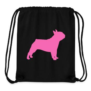 Mops rosa Hund Mopsleben Tierliebe Haustier pink - Stanley/Stella recycelter Gym Bag - Schwarz - Vorne