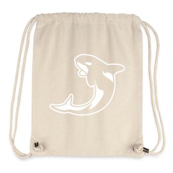 Orka – Ozean Tier Rettet Walfisch Design - Stanley/Stella recycelter Gym Bag - Naturweiß - Vorne