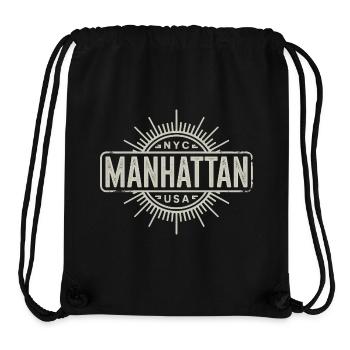 Manhattan - New York Souvenir Design - Stanley/Stella Recycled Gym Bag - black - Front