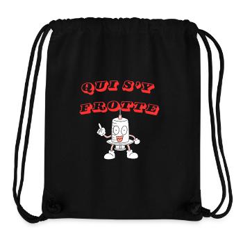 WHO RUBS UP AGAINST IT - Stanley/Stella Recycled Gym Bag - black - Front
