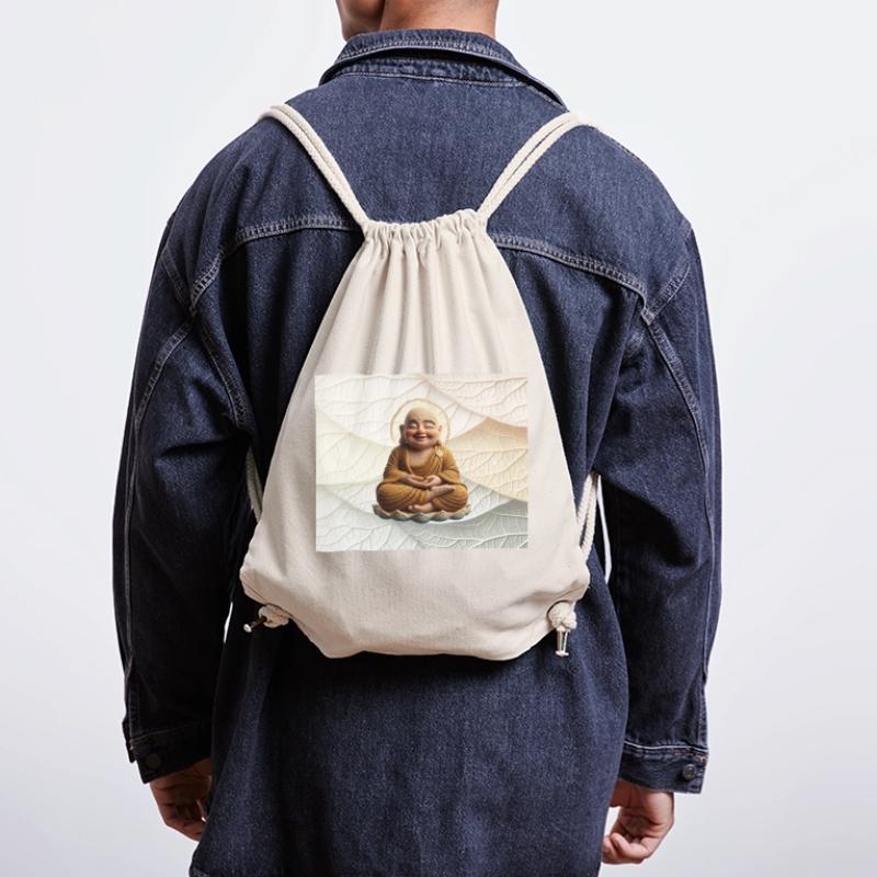 Buddha on leaf pattern Stanley/Stella Recycled Gym Bag