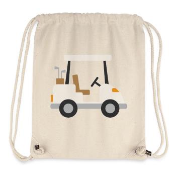 White Golf Cart - Stanley/Stella Recycled Gym Bag - natural - Front