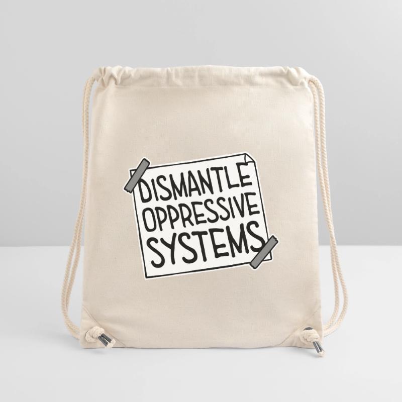 Déclaration d’activisme pour démanteler les systèmes oppressifs Sac à cordon recyclé Stanley/Stella