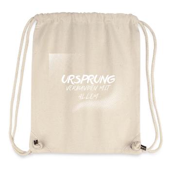 URSPRUNG – Verbunden mit Allem - Stanley/Stella recycelter Gym Bag - Naturweiß - Vorne
