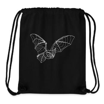 Langohrfledermaus weiß - Stanley/Stella recycelter Gym Bag - Schwarz - Vorne