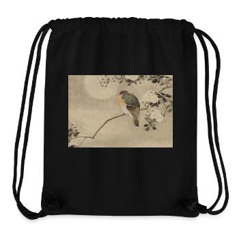 Asian bird - Stanley/Stella Recycled Gym Bag - black - Front