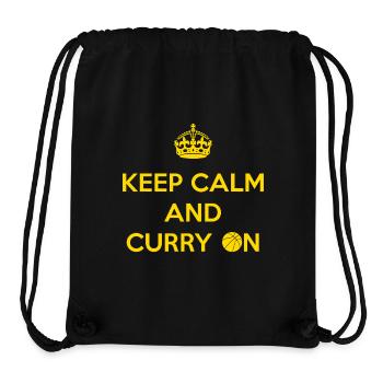 Ruhe bewahren und Curry anziehen - Stanley/Stella recycelter Gym Bag - Schwarz - Vorne