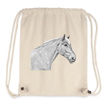 Pferdekopf Pferd Dressurpferd Pferderasse Reiten - Stanley/Stella recycelter Gym Bag - Naturweiß - Vorne
